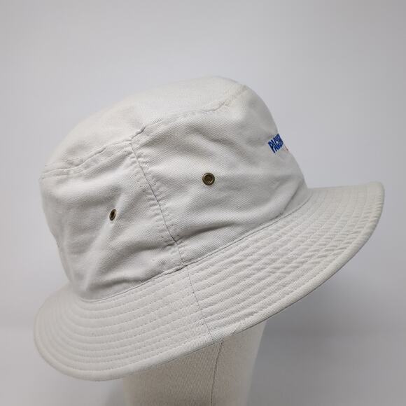 Pacific Classic Del Mar Bucket Hat Beige One Size Embroidered Blue Wave - Picture 5 of 10